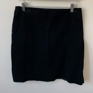 Nally & Millie Black Velvet Mini Skirt